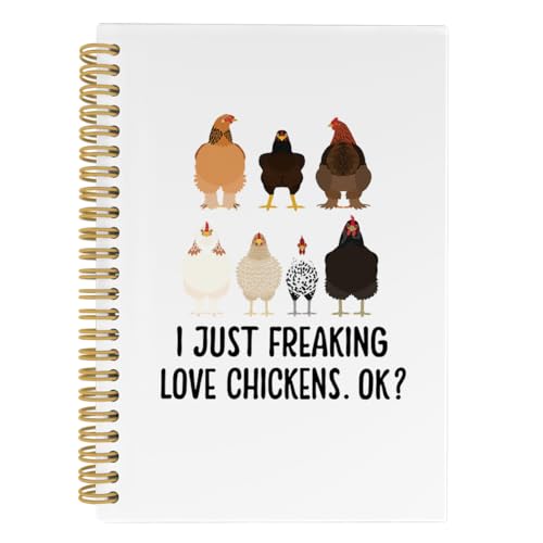 Cadeau de poulet idéal avec ce carnet à spirale 14x21cm pour écrire ses idées