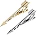Brooch Badge Pin,Wedding for Women，Fashion Tie Clips Tie Tack Pins,1 Arrow tie Clip - Gold Silver Shirt Fitting Charms Gentleman Wedding Brooch Accessories Exquisite Jewelry