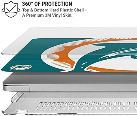 Skinit Case + Skin Compatible with MacBook Pro 16in (2019-20) - Officially Licensed NFL Miami Dolphins Retro Logo Design