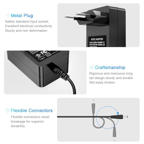 für Yamaha Keyboard Netzteil, 12V 2A Netzteil Kompatibel mit PSR DGX YPG YPT DD EZ P Digitalpiano, PA130 PA150 YPG-235 YPT-230 YPT-400 12V DC DC-Netzkabel