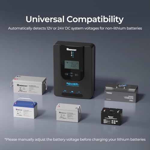 Renogy Rover MPPT Solar Charge Controller with Bluetooth 20A 12V/24V | 95V PV input,AGM/Gel/Flooded (auto), Li (manual), MPPT 99%,overcharge/short protection, negative ground, Bluetooth monitoring - image 2
