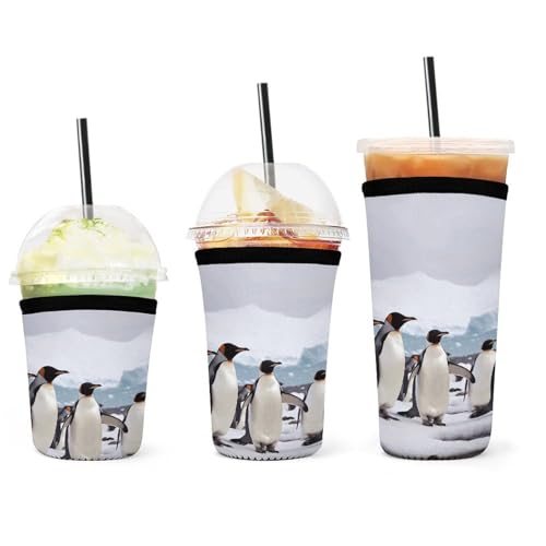 Fundas universales para bebidas frías Antarctica Penguins que eliminan las gotas de condensación 2