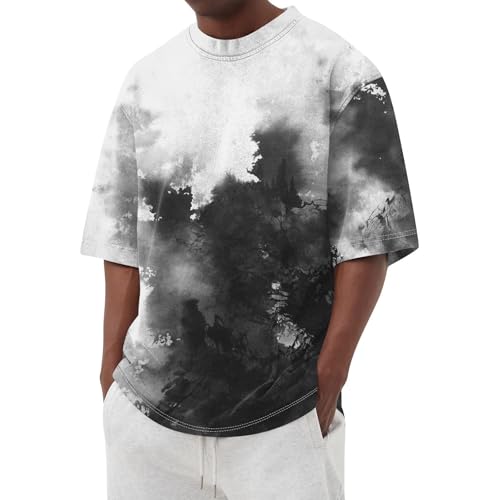 T-shirt homme manches courtes col rond en coton mélangé décontracté style polo de golf casual