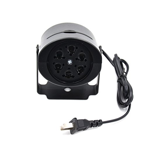 Jltph Rgbw Rotating Led Grating Effect Projector Lights Multi-Color With 4 Switchable Pattern Lens For Dj Bar Home Party Halloween Christmas Wedding Stage Lighting #TOP6