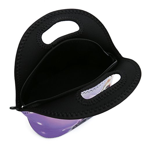 Boys Girls Kids Women Adults Insulated School Travel Outdoor Thermal Waterproof Carrying Lunch Tote Bag Cooler Box Neoprene Lunchbox Container Case (Wish Cat) #TOP3