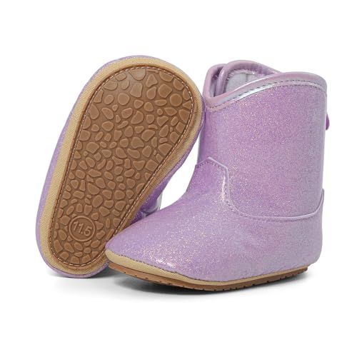 ESTAMICO Baby Girls Embroidery Western Boots4
