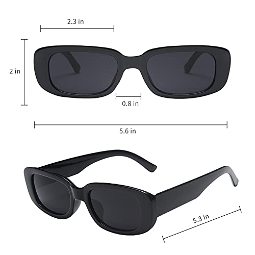 YQVIE 20 Pack Small Rectangle Sunglasses Bulk for Women Men Trendy Square Party Glasses4