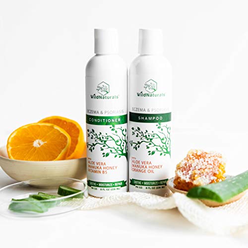 Eczema Psoriasis Shampoo And Conditioner Set - Anti Dandruff Shampoo For Women And Men - Dry Scalp Treatment - Soothing Itchy Scalp Shampoo And Scalp Moisturizer Conditioner For Seborrheic Dermatitis #TOP2
