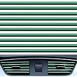 gradegift Car Vent Decoration Strip, 10 Pieces Car Air Conditioner Vent Outlet Trim Strips Car Decorative Filler Insert Strips Car Interior Moulding Trim Strip Line (green)