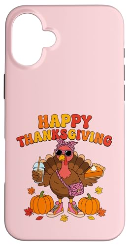 Groovy Coquette Bow Turkey with Ice Coffee & pie fB[X K[Y X}zP[X iPhone 16 Plus p