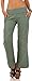 Produktbild Malito Damen Hose aus Leinen | Stoffhose in Unifarben | Freizeithose für den Strand | Chino - Jogginghose 8064 (Oliv, S)
