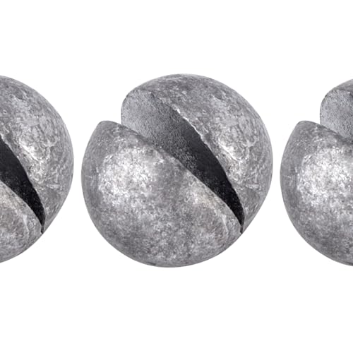 Dr.Fish 100 Pack Round Split Shot Weights Fishing Sinker Clip on Line Weight Tackle Fly Fishing Freshwater Saltwater 1/140oz