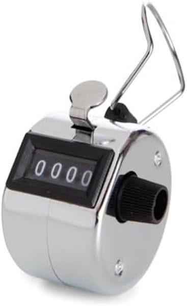 Perel Compteur Manuel à 4 Chiffres pour l'enregistrement des visiteurs, idéal pour Les événements, foires, Tournois Sportifs et inventaires, Convivial et sans Piles - 1