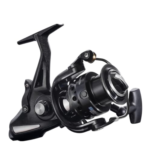 Carrete de Spinning con Doble Freno Cuerpo Metálico CNC Machined Spool 26LB Máximo Arrastre 6+1 BB Suave Relación de Engranajes 5.1:1 Alta Velocidad Agua Salada y Dulce para Serie FRA 4000 a 7000 miniatura 1