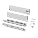 Produktbild Emuca - Schubladen-Kit für Küche und Bad mit 3D-Regelung, Höhe 131mm, Tiefe 500mm, 60 Kg, sanftes Schließen, Panels nicht enthalten, Stahl, Weiß