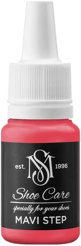 Universal Leather Dye - NCS S 1070-R Raspberry Red - High Coverage Leather Paint for Shoes, Bags, Canvas & Sneakers by MAVI STEP - 1.70 fl oz / 50 ml