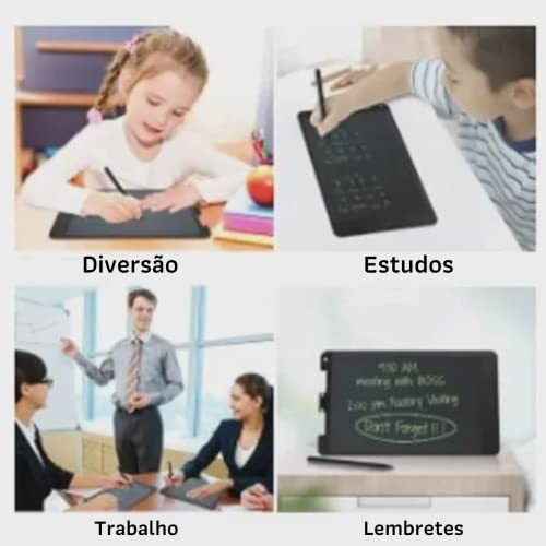 Lousa Magica Colorida LCD Tablet Infantil Escrever Desenhar Tela 8,5