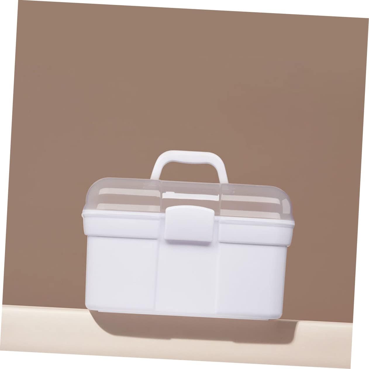 Large Capacity Portable Makeup Box Multi-layer Storage for Nail Technicians Featuring Sturdy PP Material and Spacious Design for Organizing Tools and Accessories