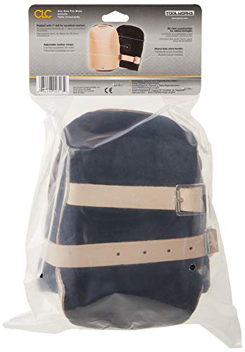 Clc Custom Leathercraft 313 Heavy Duty Leather Kneepads, Double Thick Lining, Tan #TOP2