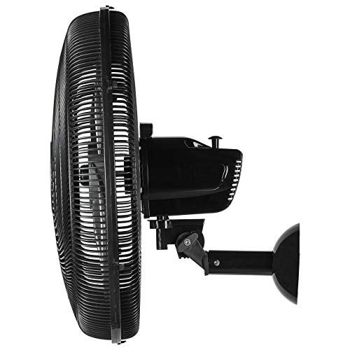 Ventilador De Parede Ponente Preto Four 50cm 4 Pás Controle Remoto