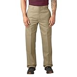 Dickies Mens Loose Fit Double Knee Twill Work Utility Pants, Khaki, 30W x 30L US