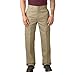 Dickies Men's Loose Fit Double Knee Twill Work Pant, Khaki, 36W x 30L