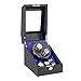 zyy 2+3 Holz Uhrenbeweger Zum Automatisch Uhren Mit LED, 5 Rotating-Modi, Leise Motor, Uhr Wickler Aufbewahrungskiste (Color : 105)