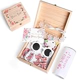 Picture of 9Pcs Flower Girl Proposal Gift Set, Will You Be My Flower Girl Gift for Wedding Includes Tumbler Sunglasses Hair Accessory Hairpins Hair Ring for Wedding Engagement Bridal Shower Gifts Set Wooden Box