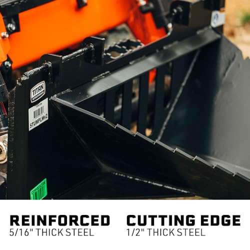 image for Titan Attachments Economy Series Stump Bucket Attachment, Universal Sk