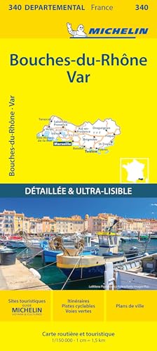 Carte Départementale Bouches-du-Rhône, Var