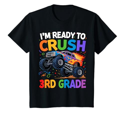 Kids I'm Ready To Crush 3nd Grade First Day of Third Grade Boys T-Shirt