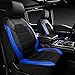 HPJHBMDM 9 Pcs Seat Covers for Suzuki Fronx 2023 2024 2025, Luxury Leather Car Seat Cover Waterproof Non-Slip All Weather Use Interior Accessories,Blue