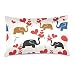 Copri Cuscini Amore Cuore Elefante Caso Federa semplicità Federe Decorativi Federa 45X45Cm per Ufficio, Regalo, Soggiorno