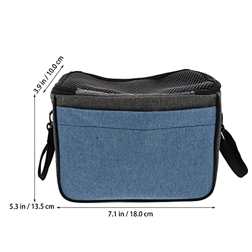 POPETPOP Hamster Carrier Bag Small Animal Bonding Soft Pouch Portable Travel Bag with Adjustable Strap and Breathable Mesh for Squirrel Mice Sugar Glider - Image 4