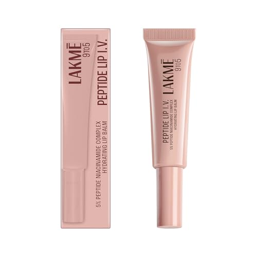 Image of Lakme Peptide Lip IV with 5% Peptide-Niacinamide Complex, For Intense Hydration With A Serum-Like Texture That Visibly Plumps, Smoothens, and Repairs, OG Overnight Achiever, 10g