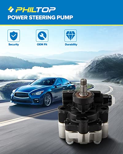 Philtop 21-5931 Power Steering Pump Direct Fits Es300, Solara, Sienna, Highlander, Camry, Avalon 3.0L, Rx330 3.3L, Highlander 3.3L, Power Steering Asist 4432007010 #TOP2