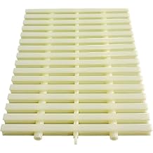 TIST Pool Safety Grills ABS Plastic Overflow Drainage Grating Splicable Outlet Drainage Grating Cover Channel Drain Overflow Filter Width 30cm-1PCS Beige Designed with Non-Slip Surfaces