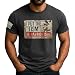 I Put The Tism in Patriotism Shirt, Raccoon Shirt for Men, American Flag Shirt 1 (Dark-Heather-2XL)