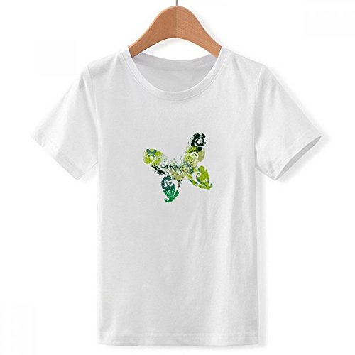T-Shirt Papillon Vert Graffiti un Cadeau d'Anniversaire Original pour Garçon