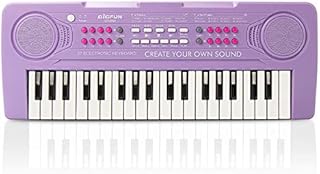 BIGFUN Kid Keyboard Piano - 37 Keys Keyboard Piano Kids Multifunction Music Educational Instrument Toy Keyboard Piano for 3, 4, 5, 6, 7, 8 Girls and Boys (Purple)