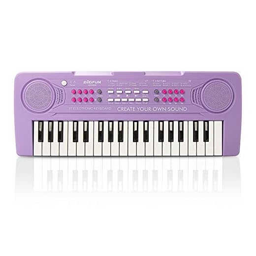 BIGFUN Kid Keyboard Piano - 37 Keys Keyboard Piano Kids Multifunction Music Educational Instrument Toy Keyboard Piano for 3, 4, 5, 6, 7, 8 Girls and Boys (Purple)