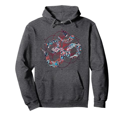 Psychedelisches Goa Om Pullover Hoodie