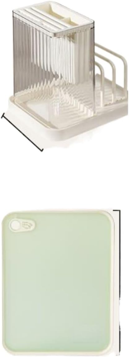 刀架置物架 Under Sink Storage for Kitchen Bathroom Cabinet,厨房多功能菜刀菜板架筷笼锅盖筷子筒刀具收纳架 Multifunctional Storage Shelves for Kitchen Living Room Office,-家庭四件套【7英寸多用刀 菜刀 菜板 多功能收纳架】