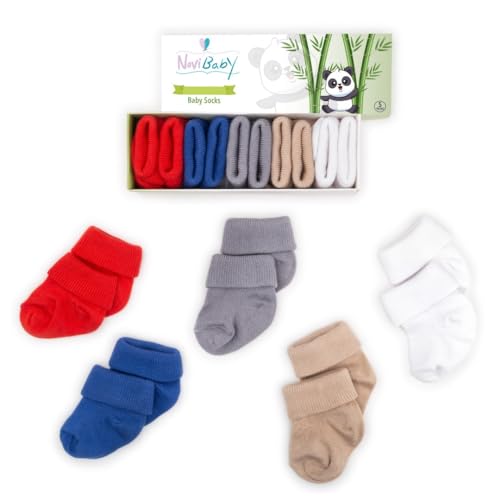 Image of Novibaby Baby Socks 0-6 Months, 6-12 Infant Ankle Socks for Boys and Girls, Essential Baby Items for Newborns