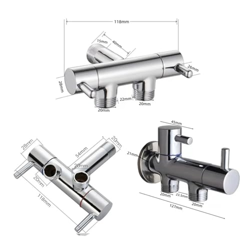 Kit valve d'angle de pulvérisation bidet cuivre haut de gamme - 4