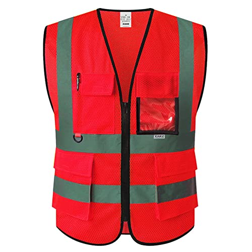 XIAKE Mesh Safety Vest High Visibility Reflective Vest