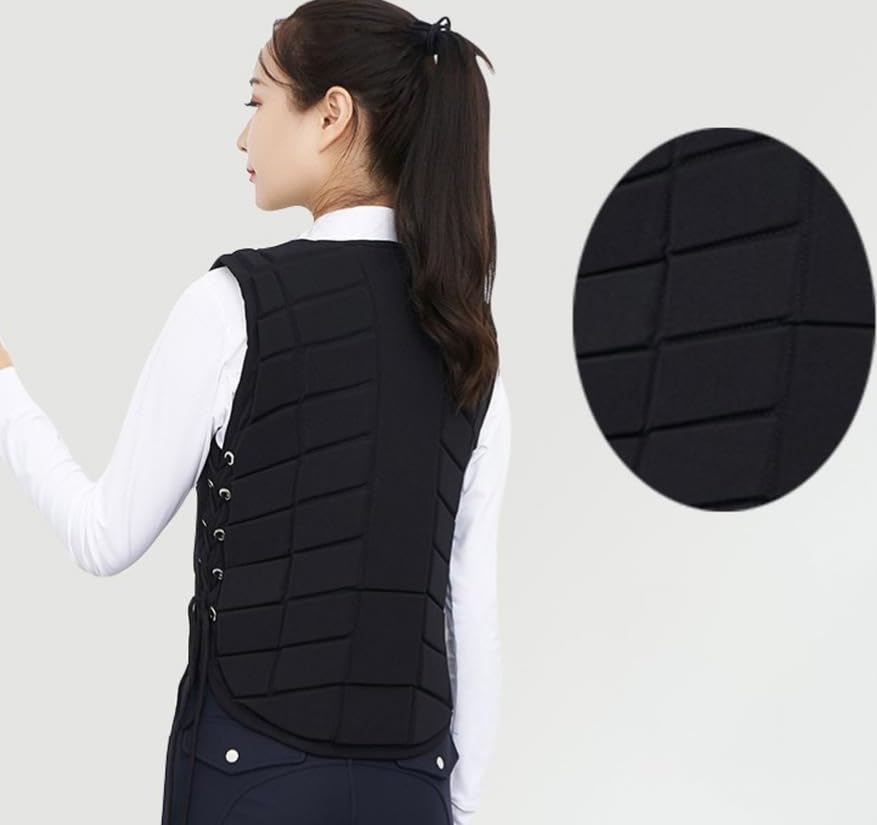 Luminexia Chaleco Protector Ecuestre Unisex Adultos Niño,Chaleco de Equitación Ajustable,Chaleco para Montar a Caballo Equitación,Equipo de Protección,para Hombres,Mujeres,Jóvenes,Niñas