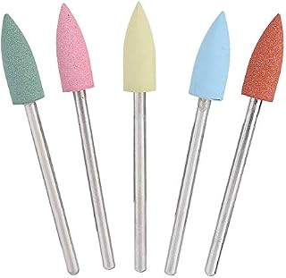 Pack of 5 Nail Bits Set, Silicone Manicure Drill Professional Nail File Bits for Electric Manicure for Acrylic Nail, Manicure, Drill and Nail Files (152)