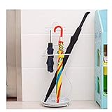 LATIZI Schirmständer, Metall-Regenschirmhalter im Gitarrendesign, Schirmständer in der Ecke, Lagerregal für den Eingangsbereich, Heimbüro-Dekoration 72 × 26 cm/Weiß