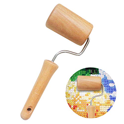 Hihey 5D Diamond Painting Outil de peinture - DIY Full Diamond Painting Bois Roller Broderie Outil Roulettes Outil Diamant Peinture pour Adulte/Enfants Artisanat Artisanat Cover